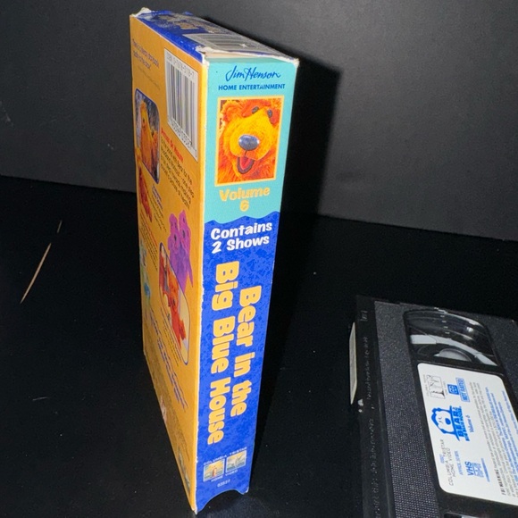 1998 Vintage Bear In The Big Blue House Vol 6 VHS Jim Henson Home Entertainment - Picture 7 of 7